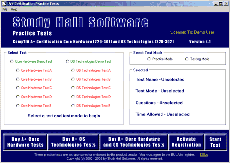 CompTIA A+ Practice Tests by Study Hall Screenshot